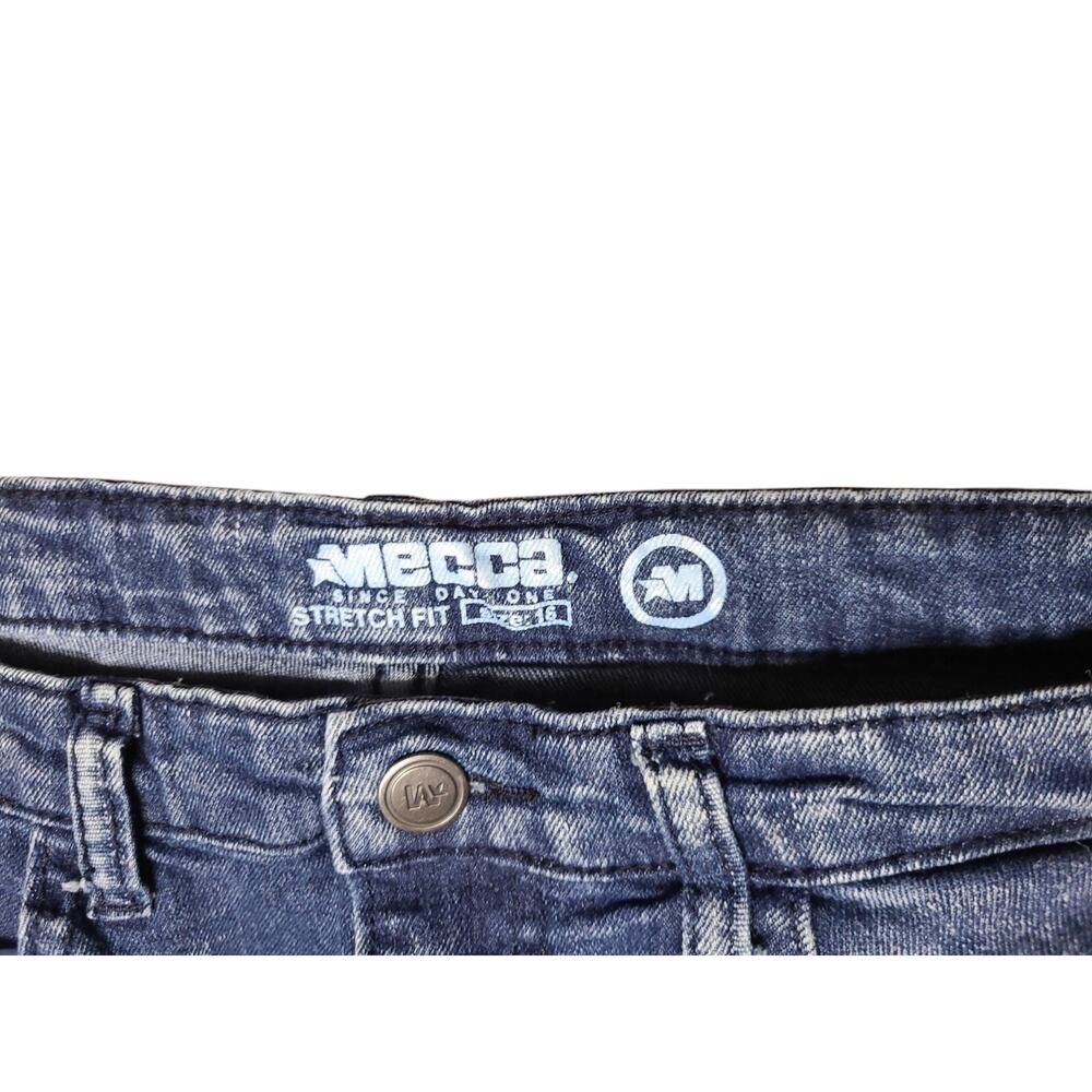 Youth Skinny Stretch Acid Wash Moto Jeans Mecca Since Day 1 Sz 16 - Picture 6 of 10